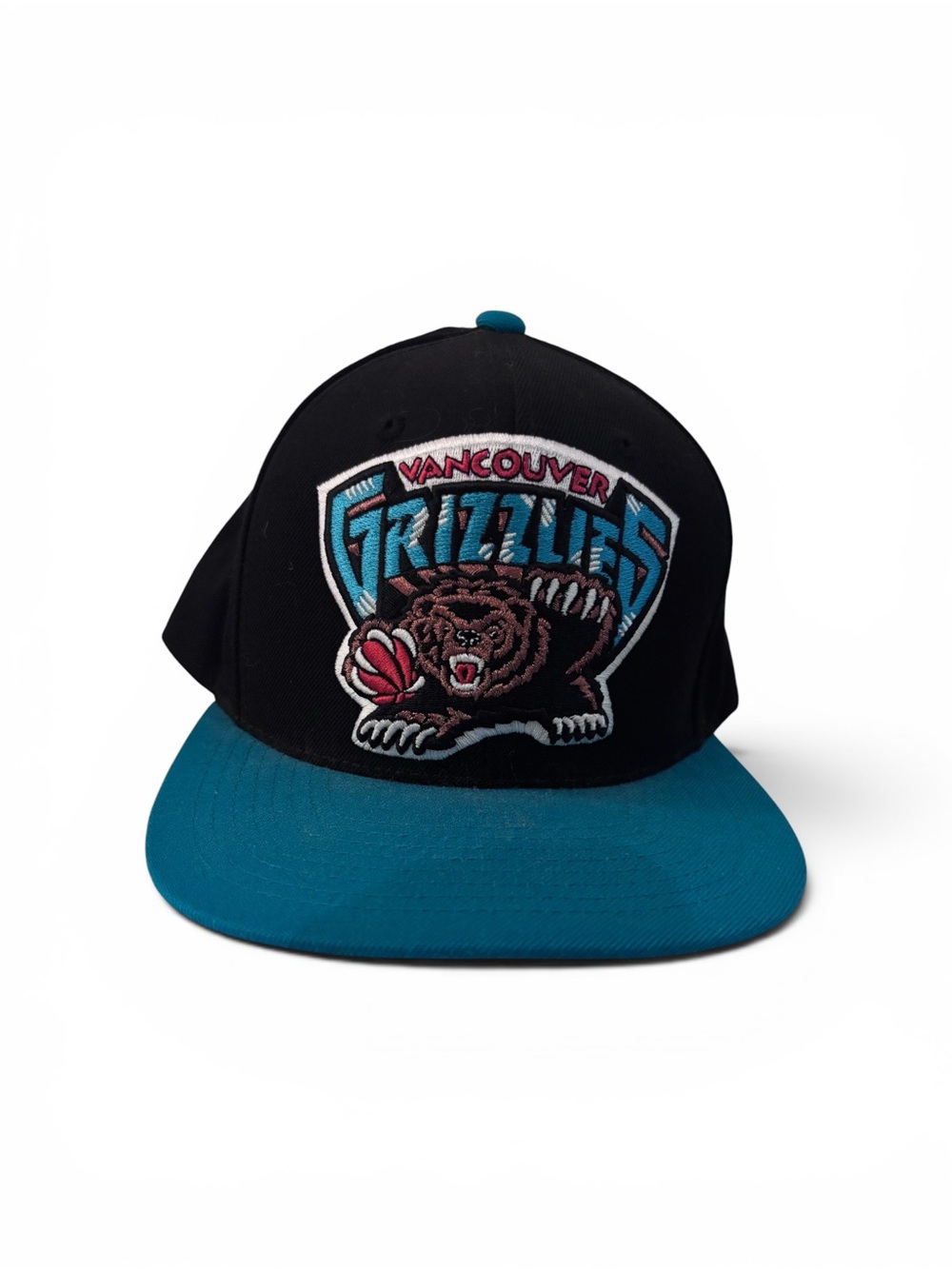 Mitchell & Ness Black & Teal Vancouver Grizzlies Snapback Hat
